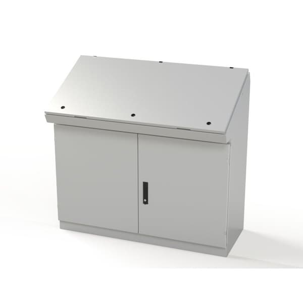 Saginaw Control & Engineering 1/4 Turn Latch, 3 Point Latch with Keyed Handle Electrical Enclosures, 46-1/4 in H, 18-1/2 in D SCE-464919SDC - main